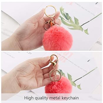 Amazon.co.jp: Auihiay 18/40/60ピース ポンポンキーホルダー